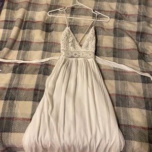 Windsor White Long Beach dress